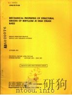 MECHANICAL PROPERTIES OF STRUCURAL GRADES OF BERYLLIUM AT HIGH STRAIN RATES（ PDF版）