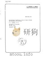 EVALUATION OF MATERIALS FOR AIR FORCE SYSTEMS AND HARDWARE APPLICATIONS     PDF电子版封面    W·E·BERNER 