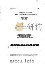 IMPROVED COATINGS FROM ORGANOMETALLIC SOLUTIONS     PDF电子版封面     