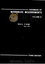 HANDBOOK OF MICROWAVE MEASUREMENTS THIRD EDITION PDF电子版封面 M.SUCHER AND J.FOX