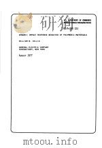 DYNAMIC IMPACT RESPONSE BEHAVIOR OF POLYMERIC MATERIALS PDF电子版封面 WILLIAM B.HILLIG