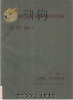 ADVANCES IN INSTRUMENTATION VOL.29 Part 2 PDF电子版封面 0876642563
