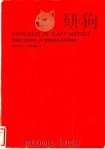 PROCEEDINGS IN CAST METALS INSTITUTION OF METALLURGISTS  Series 2  Number 5（ PDF版）