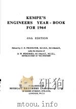 KEMPE‘S ENGINEERS YEAR-BOOK FOR 1964 69TH EDITON VOLUME Ⅰ PDF电子版封面