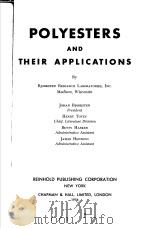 POLYESTERS AND THEIR APPLICATIONS PDF电子版封面