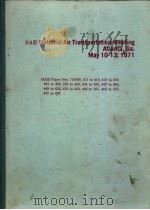 SAE NATIONAL AIR TRANSPORTATION MEETING 1971 PDF电子版封面
