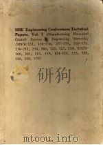 SME ENGINEERING CONFERENCES TECHNICAL PAPERS VOL 1 PDF电子版封面 FRANK ZUZICH