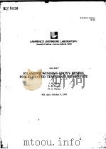 FILAMENT WINDING EPOXY RESINS FOR ELEVATED TEMPERATURE SERVICE PDF电子版封面 J.A.RINDE