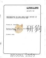 PROCEEDINGS OF THE ARPA/AFML REVIEW OF PROGRESS IN QUANTITATIVE NDE PDF电子版封面 DONALD O.THOMPSON