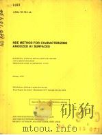 NDE METHOD FOR CHARACTERIZING ANODIZED A1 SURFACES PDF电子版封面