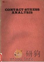 DONTACT STRESS ANALYSIS PDF电子版封面 0854985255