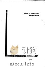 RECORD OF PROCEEDINGS AND DISCUSSION PDF电子版封面