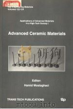 APPLICATIONS OF ADVANCED MATERIALS IN A HIGH-TECH SOCIETY I ADVANCED CERAMIC MATERIALS PDF电子版封面 0878497455 HAMID MOSTAGHACI