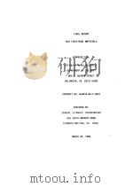 FINAL REPORT NEW STRUCTURAL MATERIALS PDF电子版封面