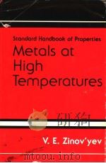 METALS AT HIGH TEMPERATURES  STANDARD HANDBOOK OF PROPERTIES（ PDF版）