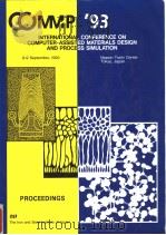 INTERNATONAL CONFERENCE ON COMPUTER-ASSISTED MATERIALS DESIGN AND PROCESS SIMULATION     PDF电子版封面    TOKYO JAPAN 
