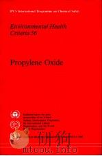 IPCS INTERNATIONAL PROGRAMME ON CHEMICAL SAFETY ENVIRONMENTAL HEALTH CRITERIA 56 PROPYLENE OXIDE（ PDF版）