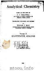 Analytical Chemistry     PDF电子版封面    BASED ON THE TEXT OF F.P.TREAD 