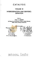 CATALYSIS VOLUME 3 PDF电子版封面 PAUL H·EMMETT