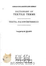 DICTIONARY OF TEXTILE TERMS TEXTIL-FACHWORTERBUCH（1956 PDF版）