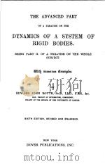 DYNAMICS OF A SYSTEM OF RIGID BODIES PDF电子版封面 EDWARD JOHN ROUTH SC·D LL·D F·