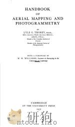 HANDBOOK OF AERIAL MAPPING AND PHOTOGRAMMETRY PDF电子版封面 G·TROREY