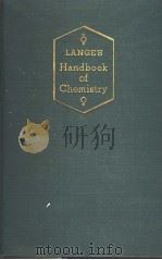 HANDBOOK OF CHEMISTRY     PDF电子版封面    GORDON M·FORKER B·S 
