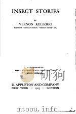 INSECT STORIES PDF电子版封面