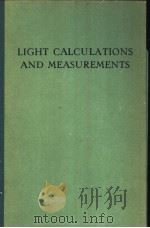 LIGHT CALCULATIONS AND MEASUREMENTS PDF电子版封面 H.A.E.KEITZ