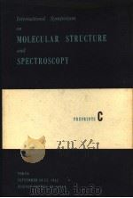 MOLECULAR STRUCTURE AND SPECTROSCOPY PREPRINTS C     PDF电子版封面     