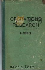 OPERATIONS RESEARCH     PDF电子版封面    JAMES H.BATCHELOR 