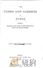 PARKS AND GARKENS PARIS OF PARIS PDF电子版封面 W·ROBINSON F·L·S