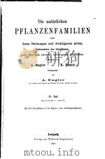 PFLANZENFAMILIEN Ⅳ.TEIL ABTEIIUNG 1 UND 2（ PDF版）