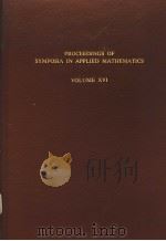 PROCEEDINGS OF A SYMPOSIUM IN APPLIED MATHEMATICS OF THE AMERICAN MATHEMATICAL SOCIETY PDF电子版封面