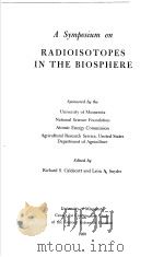 RADIOISOTOPES IN THE BIOSPHERE PDF电子版封面 A·SNYDER
