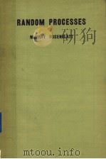 RANDOM PROCESSES PDF电子版封面 MURRAY ROSENBLATT