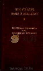 SECOND INTERNATIONAL CONCRESS OF SURFACE ACTIVITY III     PDF电子版封面     