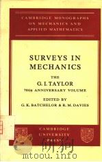 SURVEYS IN MECHANICS PDF电子版封面 GEOFFREY INGRAM TAYLOR