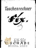 TASCHENRECHNER FIX PDF电子版封面 C.SCHADE