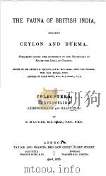 THE FAUNA OF BRITISH INDIA INCLUDING CEYLON AND BURMA COLEOPTERA CHRYSOMELINE & HALTICINE PDF电子版封面 S·MAULIK M·A·CAUTAB·F·Z·S· F·E
