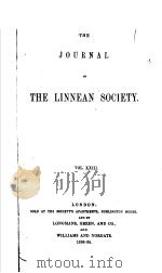 THE LINNEAN SOCIETY Ⅰ     PDF电子版封面     
