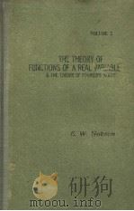 THE THEORY OF FUNCTIONS OF A REAL VARIABLE VOLUME 2 PDF电子版封面 E·W·HOBSON