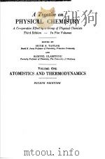 TREATISE ON PHYSICAL CHEMISTRY VOLUME ONE PDF电子版封面