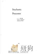 STOCHASTIC PROCESSES PDF电子版封面 J.L.DOOB