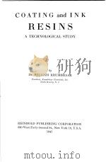 COATING AND INK RESINS     PDF电子版封面    WILLIAM KRUMBHAAR 