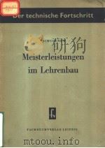 MEIETERLEISTUNGEN IM LEHRENBAU PDF电子版封面 A.M.TSCHUGUNOW