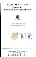 CLOSSARY OF TERMS TELATING TO RUBBER AND RUBBER-LIKE MATERIALS（ PDF版）