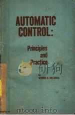 AUTOMATIC CONTROL PRINCIPLES AND PRACTICE PDF电子版封面 WERNER G.HOLZBOCK