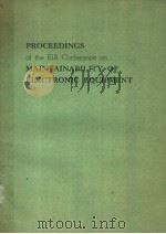 PROCEEDINGS OF THE EIA CONFERENCE ON MAINTAINABILITY OF ELECTRONIC EQUIPMENT PDF电子版封面
