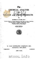 THE CHEMICAL ANALYSIS OF FOODS AND FOOD PRODUCTS（ PDF版）